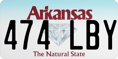 AR license plate 474LBY