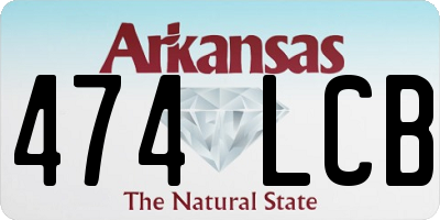 AR license plate 474LCB