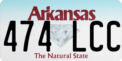 AR license plate 474LCC