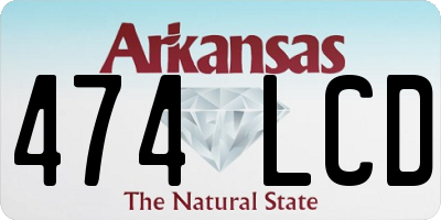 AR license plate 474LCD