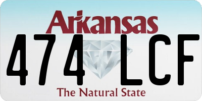 AR license plate 474LCF