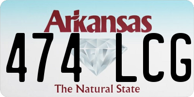 AR license plate 474LCG