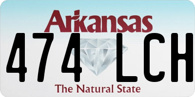 AR license plate 474LCH