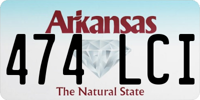 AR license plate 474LCI