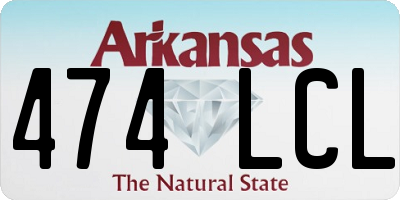 AR license plate 474LCL