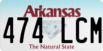 AR license plate 474LCM