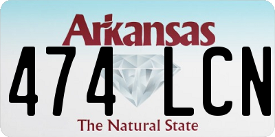 AR license plate 474LCN