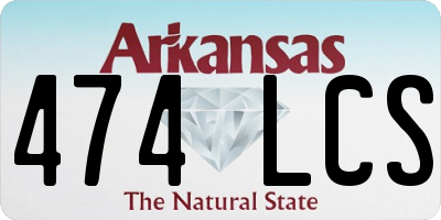 AR license plate 474LCS