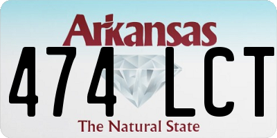 AR license plate 474LCT