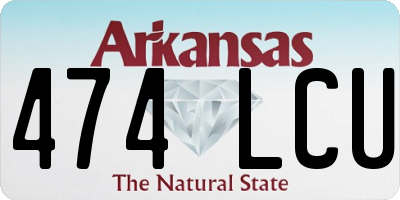 AR license plate 474LCU