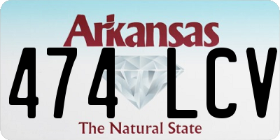 AR license plate 474LCV