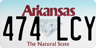 AR license plate 474LCY