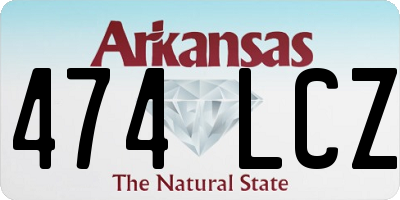 AR license plate 474LCZ