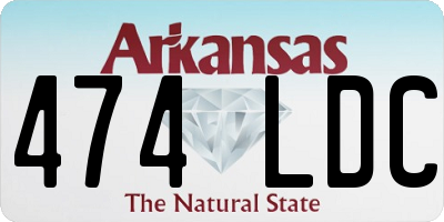 AR license plate 474LDC