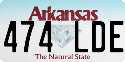 AR license plate 474LDE