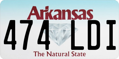 AR license plate 474LDI