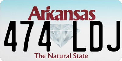 AR license plate 474LDJ