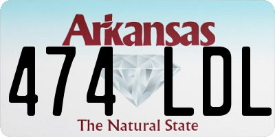 AR license plate 474LDL