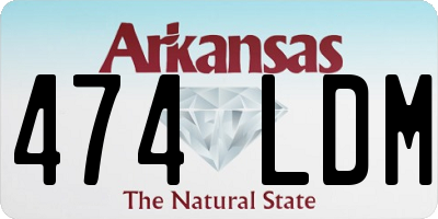 AR license plate 474LDM
