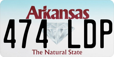 AR license plate 474LDP