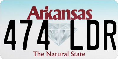 AR license plate 474LDR