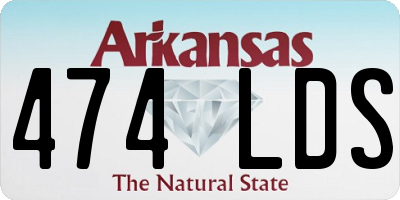 AR license plate 474LDS