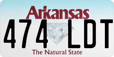 AR license plate 474LDT
