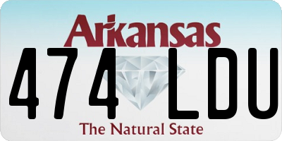 AR license plate 474LDU