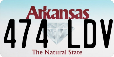 AR license plate 474LDV