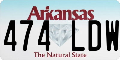AR license plate 474LDW