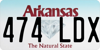AR license plate 474LDX