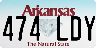 AR license plate 474LDY