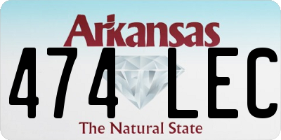 AR license plate 474LEC