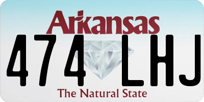 AR license plate 474LHJ