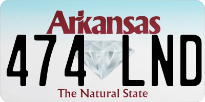 AR license plate 474LND