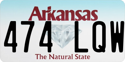 AR license plate 474LQW