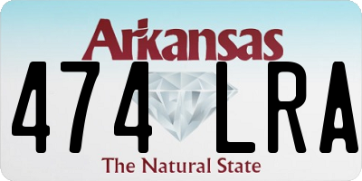 AR license plate 474LRA