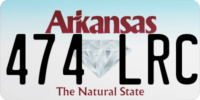 AR license plate 474LRC