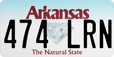 AR license plate 474LRN