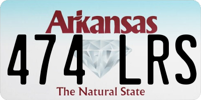 AR license plate 474LRS