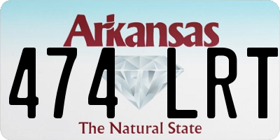 AR license plate 474LRT
