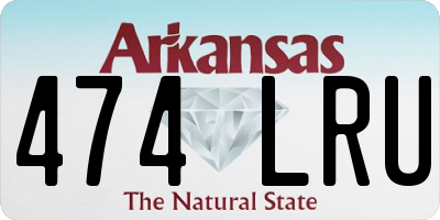 AR license plate 474LRU