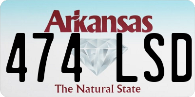 AR license plate 474LSD