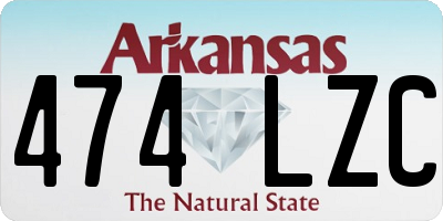 AR license plate 474LZC