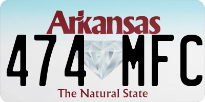 AR license plate 474MFC