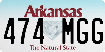 AR license plate 474MGG
