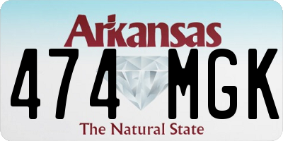 AR license plate 474MGK
