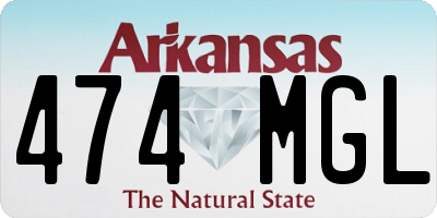 AR license plate 474MGL