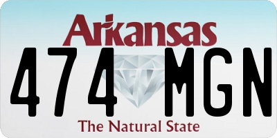 AR license plate 474MGN