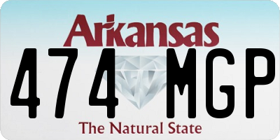 AR license plate 474MGP